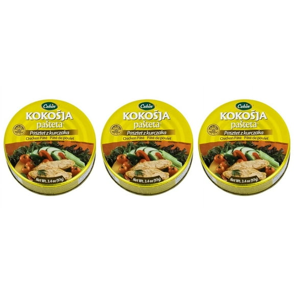Chicken Pate Kokosja Pasteta Pack of 3