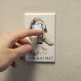 thumbnail image 3 of Pup-a-cinno Coffee Puppy Dog Humor Funny Plastic Wall Decor Toggle Light Switch Plate Cover, 3 of 4