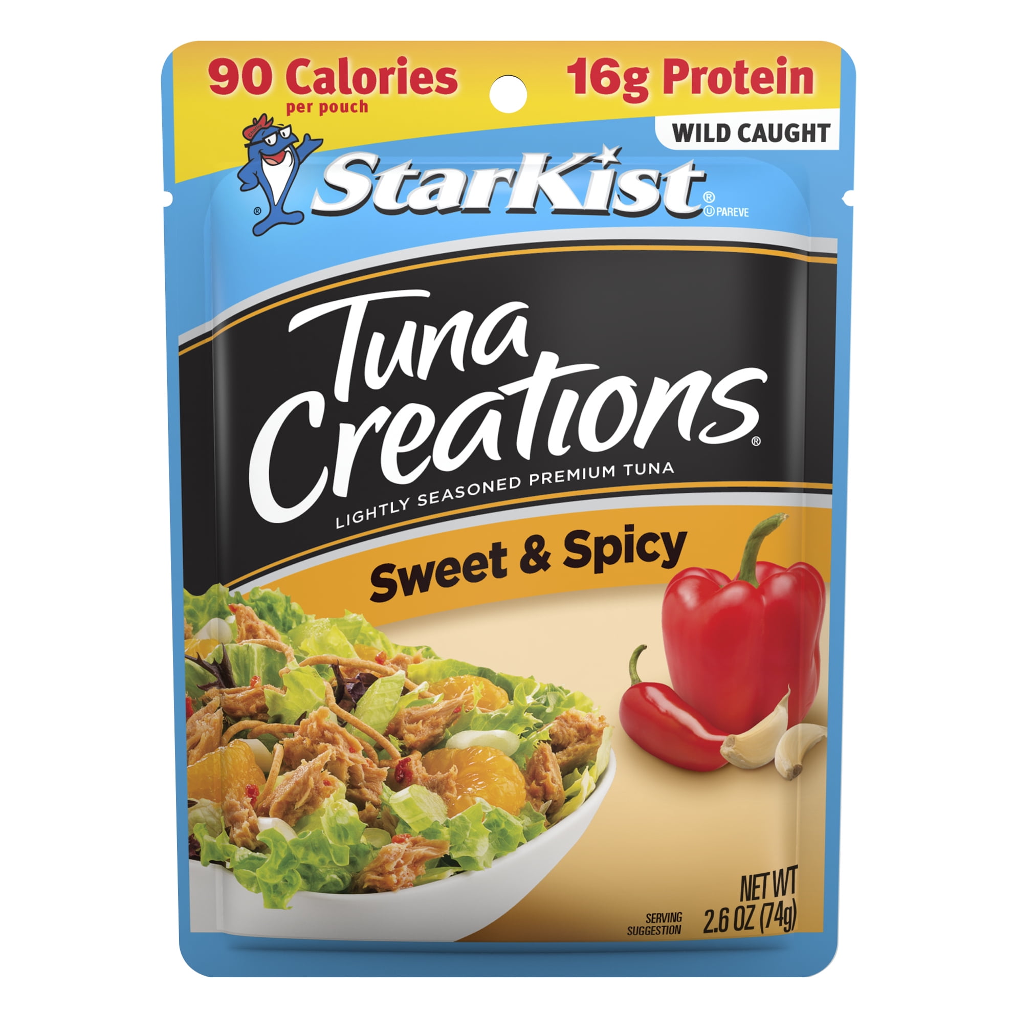 StarKist Tuna Creations Sweet & Spicy Chunk Light Tuna, 2.6 oz. Single Serve Pouch