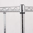 thumbnail image 4 of Clips para estantería de alambre Wvapzwr para poste de 3/4" 50 piezas negras, 4 of 5