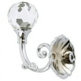 2x Large Alloy Crystal Glass Curtain Holdback Wall Tie Back Hooks Hanger Holder