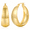 Gold-25mm, variant on YOUNGYUE Chunky Gold Hoops for Women, 25-50mm Gold Plated Wide Hoop Earrings, Hypoallergenic