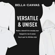 BELLA+CANVAS Adult Unisex Short Sleeve Crew T-Shirt for Tie-Dyeing, 2-Pack, Large, White