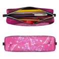 thumbnail image 2 of Honeii Sparkling Pink Toilet Pattern Pencil Case, Pencil Pouch, Pencil Case Small, Pencil Pouch Aesthetic, PVC Pencil Pouch, Pencil Bag, Makeup Pouch, 2 of 7