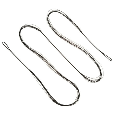 Bow String Replacement 12 Strands Recurve Bowstring for AMO 74 Traditional Recurve Bow Black