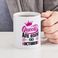 thumbnail image 4 of CafePress - Queens Are Born In OCTOBER Mugs - 11 oz Ceramic Mug - Novelty Coffee Tea Cup, 4 of 4