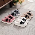 thumbnail image 4 of XIMIN Kids Cotton Slippers Soft Thick Soled Cute Cartoon Animal Panda Slippers Comfortable Memory Foam Warm Slippers Girls House Slippers Plush Slip on Shoes, 4 of 8