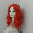 thumbnail image 4 of Princess Ariel for Girls' Wig Female Red Curly Wig w/Starfish Hairpin Halloween Outfit Fit for 2-8Y, 4 of 4