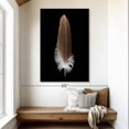 thumbnail image 2 of Elephant Stock Eagle's Brown Feather Wall Art - Vertical Canvas Wall Art - Living Room Wall Decor - Decor Elements Canvas - Black And Brown Decor - 34" x 51", 2 of 4