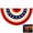 1pcs, variant on 3x6 Ft LED Light Up American Flag Bunting Banner,Lighted American Flag Bunting, Waterproof Patriotic Half Fan Flag with Lights, Red White Blue Independence Day Decor for House Porch Balcony Garland