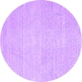 thumbnail image 1 of Ahgly Company Indoor Round Abstract Purple Contemporary Area Rugs, 7' Round, 1 of 4