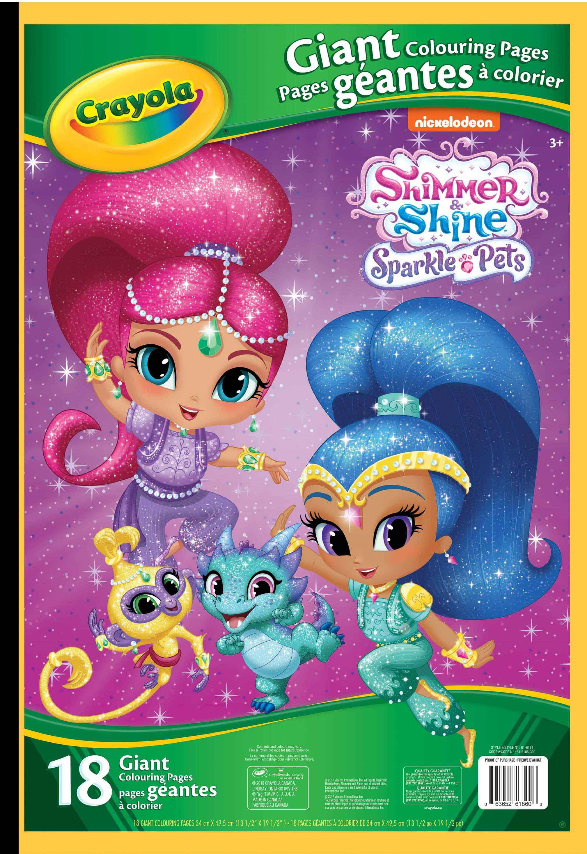 Crayola : Giant Colouring Pages 18 pages! Shimmer & Shine | Walmart Canada