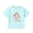 Light Blue, variant on Girls Crew Neck Short Sleeve Tops Cartoon Character Figure Print Loose Fit T-Shirts Casual Loungewear Tees
