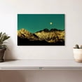 thumbnail image 2 of Elephant Stock Golden Mountain Range Wall Art - Horizontal Canvas Wall Art - Living Room Wall Decor - Nature Canvas - Black And Teal Decor - 12" x 8", 2 of 8