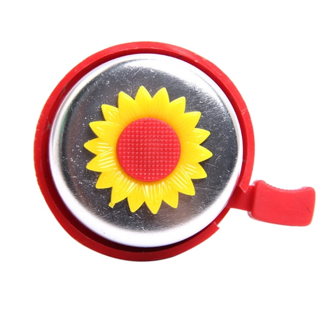 EeaseCA Sunflower Kids Children Bike Cycling Bell Handlebar Ring Ringer Horn (Red)