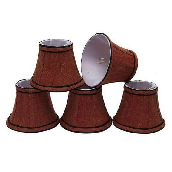 Aspen Creative Corporation 5'' Fabric Bell Candelabra Shade (Set of 5)