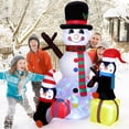 thumbnail image 6 of Homhougo—7FT Penguin Snowman Christmas Inflatables Outdoor Decorations, Outdoor Indoor Lawn Garden Decor, 6 of 6