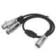 thumbnail image 5 of Cable de sonido XLR macho a hembra, cable adaptador de sonido XLR macho a doble XLR Cable XLR macho a doble XLR hembra Características líderes en su clase, 5 of 9