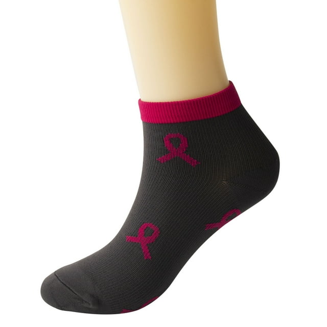 WEAIXIMIUNG Girls Soccer Socks 6-8 Years Old Womens Cancer Awareness Socks Ribbon Soft Sport Sock Bulk Pack