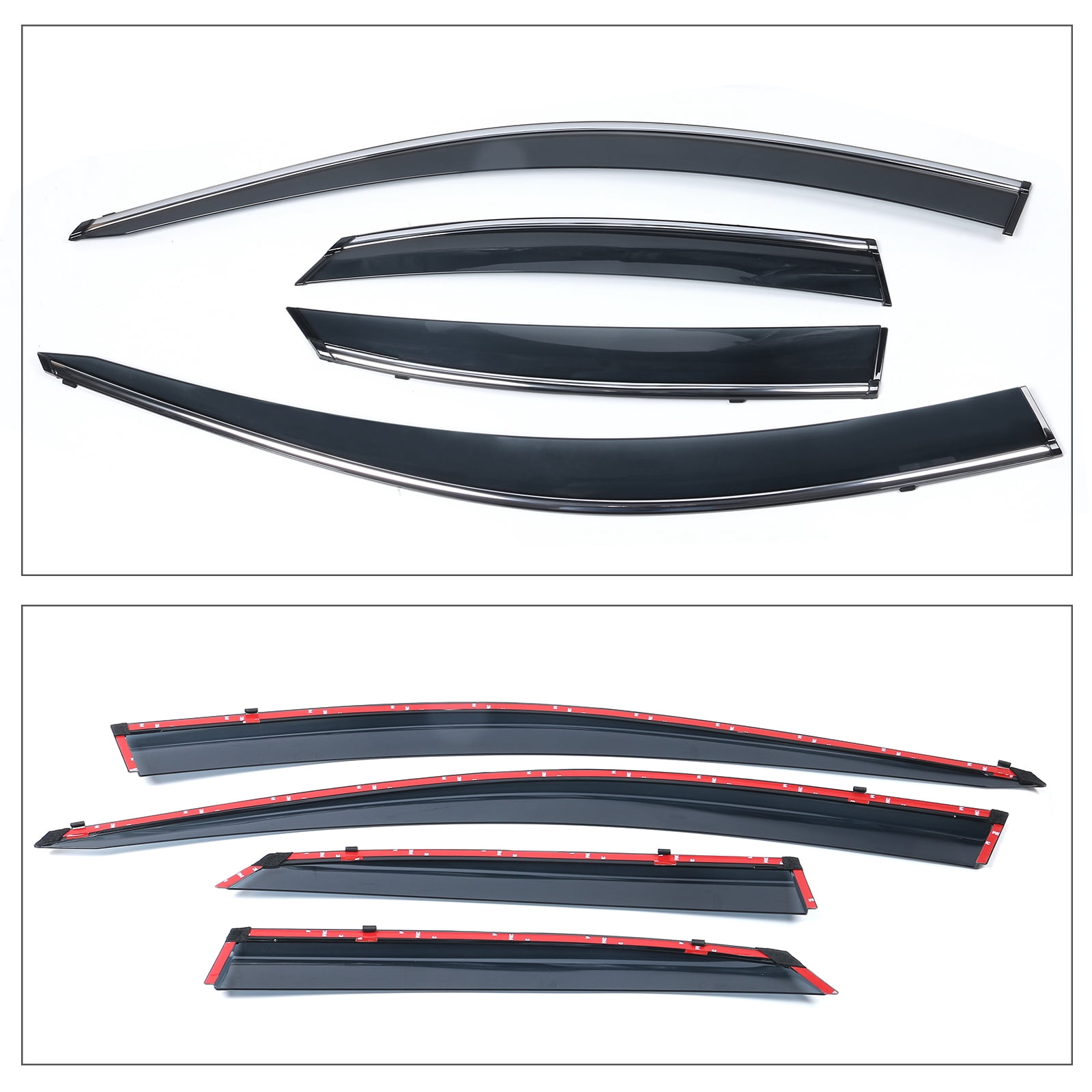 IKON MOTORSPORTS, Window Visor Compatible With 2015-2021 Lexus NX Vent Sun Shade Rain Guards Side Window Deflectors
