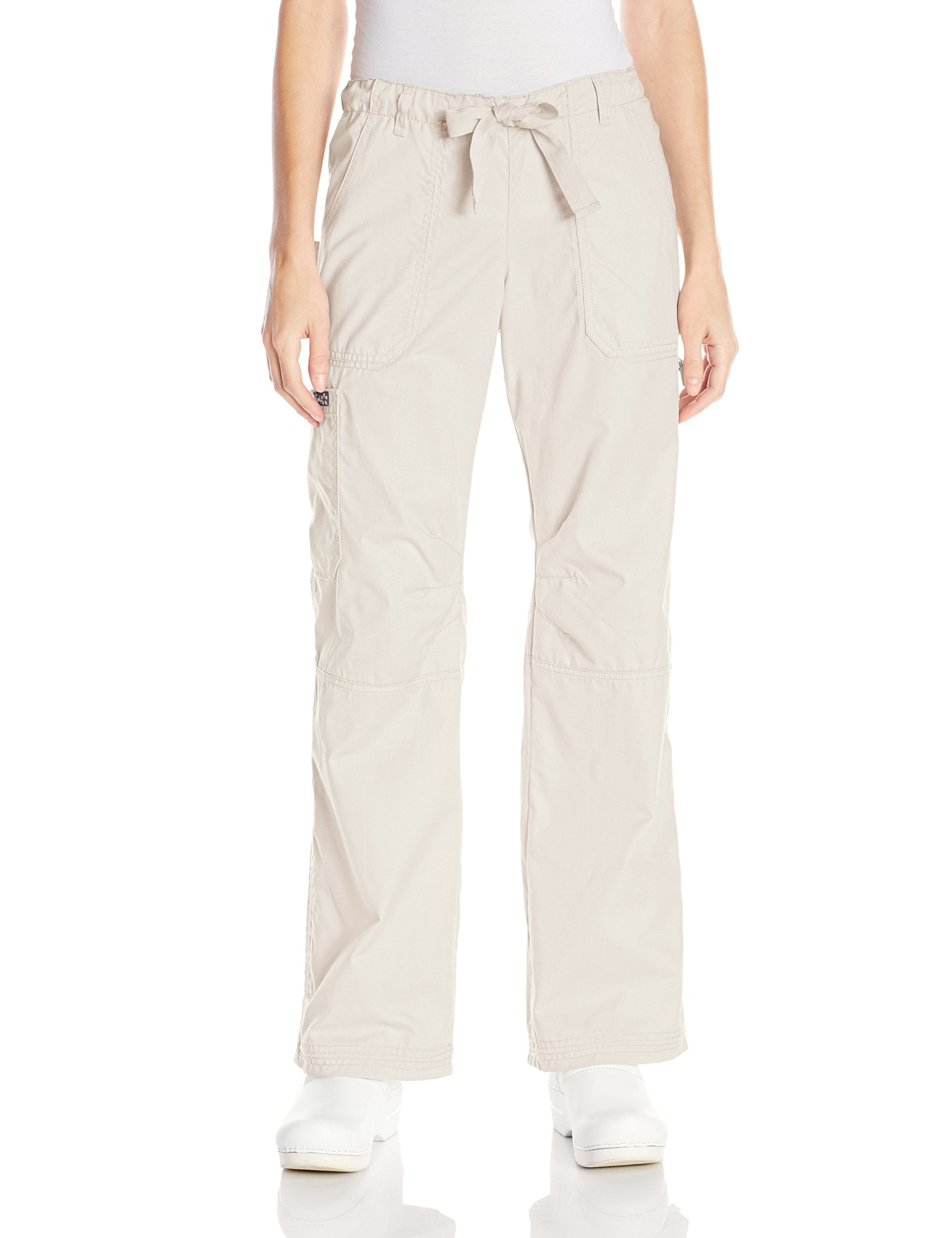 Koi Scrubs Bottoms Women's Scrub Pants Khaki Small Cargo Drawstring S