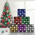 thumbnail image 2 of harmtty Xmax 16Pcs 8CM Christmas Ball Colorful Glossy Matte Shatterproof Plastic Reusable Holiday Decoration Xmas Tree Hanging Ball Ornament Pendant Purple, 2 of 7