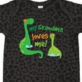 thumbnail image 4 of Inktastic Grandma Loves Me Grandchild Dinosaur Boys Baby Bodysuit, 4 of 5