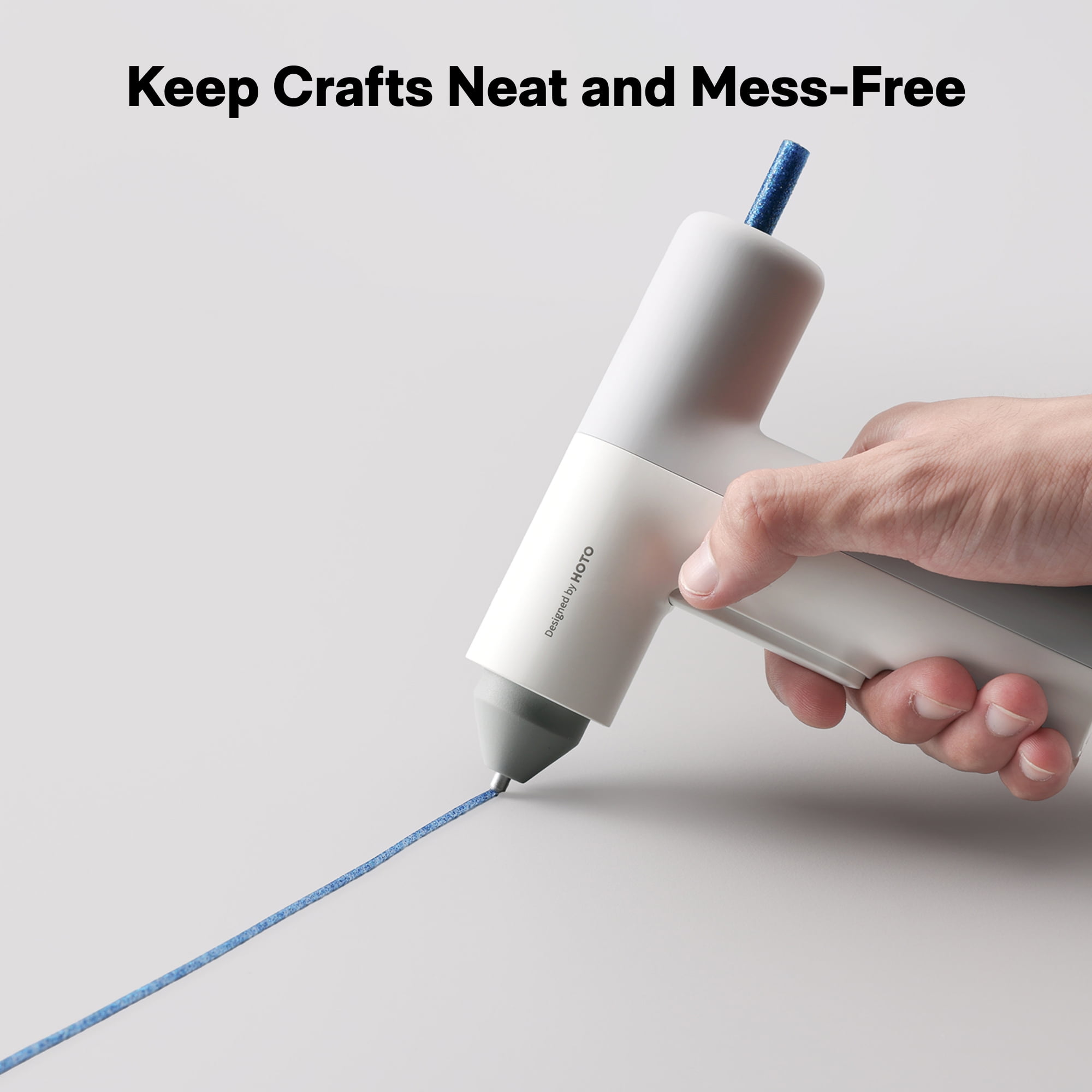 HOTO Cordless Auto-Dispensing Hot Glue Gun Kit, 30s Fast Preheat, 3000mAh Usb-C Rechargeable, Anti-Scald, 40 Glue Sticks for Diy Crafts, Arts & Home Repairs