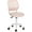 Pink, variant on Kids Desk Chair Armless with Wheels, Height Adjustable Study Chair for Students, Compact Rolling Chair with Fabric Cushion and Plastic Back, Pink