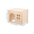 thumbnail image 2 of PTOOTP Guinea Pig Hideout Wooden House for Small Animal 1Pcs, 2 of 8