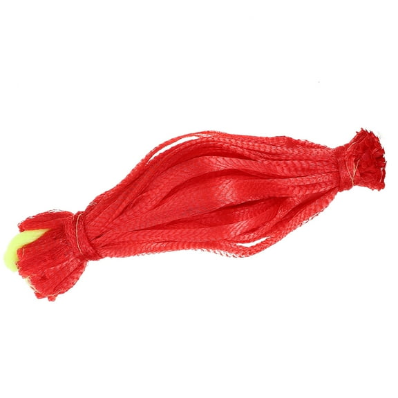 FUEENIRVA 50Pcs Red Mesh Bags for Watermelon Storage and Portable Shopping Pouches