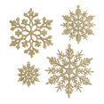 thumbnail image 2 of Decoración navideña, adornos navideños, regalos navideños, adornos navideños, adornos de copos de nieve blancos, adornos de copos de nieve de plástico con purpurina, joyas de copos de nieve, 2 of 5