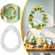thumbnail image 1 of Girlandas de flores con diferentes formas Soporte para guirnaldas de flores Huevo de Pascua Guirnalda de alambre metalizado Accesorios de decoración DIY, 1 of 8