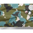 thumbnail image 2 of Soimoi Poly Georgette Fabric Two Tone With White Camouflage Print Fabric by Yard 52 Inch Wide, 2 of 3