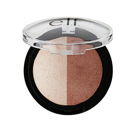 e.l.f. Baked Highlighter & Bronzer, Bronzed Glow (Best Bronzer And Highlighter For Contouring)