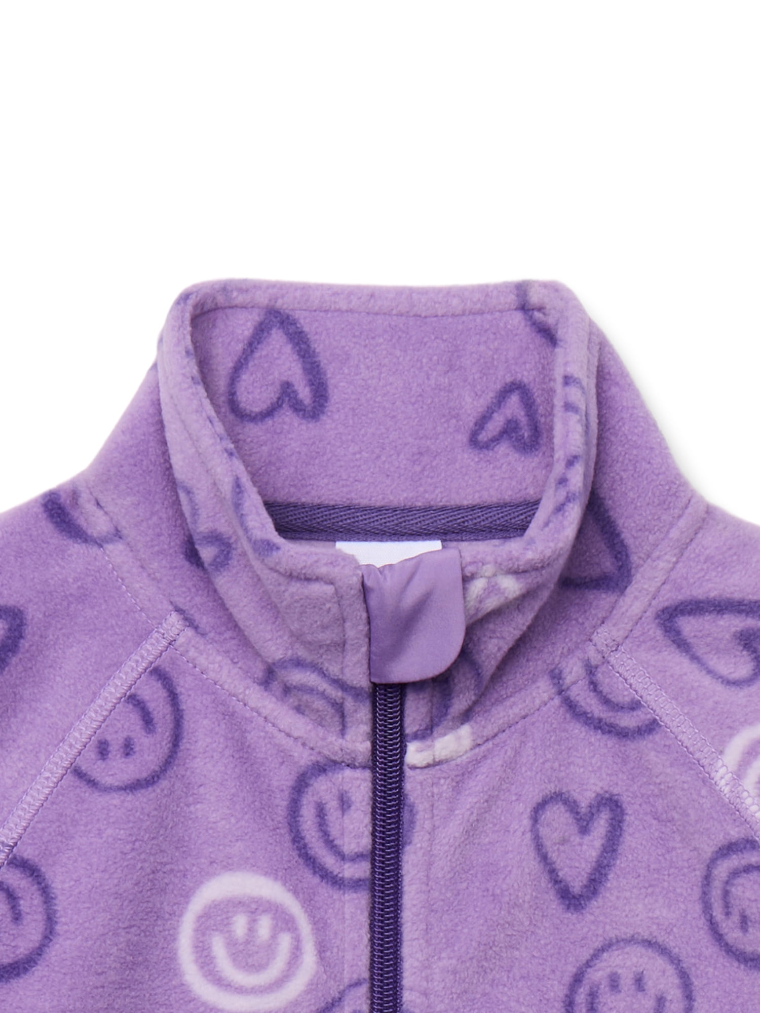 Wonder Nation Girls Microfleece Full Zip Jacket, Sizes 4-18