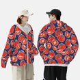 thumbnail image 5 of Fotbe Hand Drawn Tomatoes Men's Women's UPF 50+ Sun Protection Jacket Hooded Cooling Shirt with Pockets Hiking Outdoor Performance-Large, 5 of 8