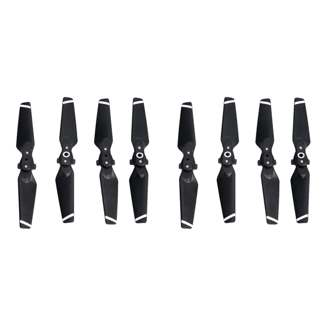 Hélice Palas Fibra Carbono Plegables 4 Piezas para DJI Spark Drone (plateado)