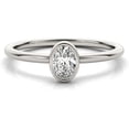 thumbnail image 4 of 1/3 CT. Certified Oval Diamond Bezel-Set Solitaire Engagement Ring in 14K Gold H-I / VS2-SI1) / from our Luxury Collection, 4 of 6