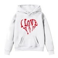 thumbnail image 4 of Boys Graphic Hoodies Valentine's Day Heart Print Long Sleeve Soft Sweatshirt Kids Cute Pullovers Top Clothes For Kids Unisex White 10-11 Years, 4 of 4