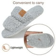 thumbnail image 5 of Northblanc Womens Fuzzy Open-toe Slippers Soft Comfy Memory Foam Indoor House Shoes, 5 of 9
