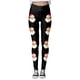 thumbnail image 3 of MKLEKYY Leggings deportivos para mujer, leggings de entrenamiento, pantalones con estampado navideño de bloques de color, leggings elásticos suaves 2480, 3 of 4