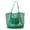 Green, variant on BallsFHK Beach Bags For Women, Summer Travel Mesh Tote Bag With Large Inner Pocket, Sandproof Woven Shoulder Handbag