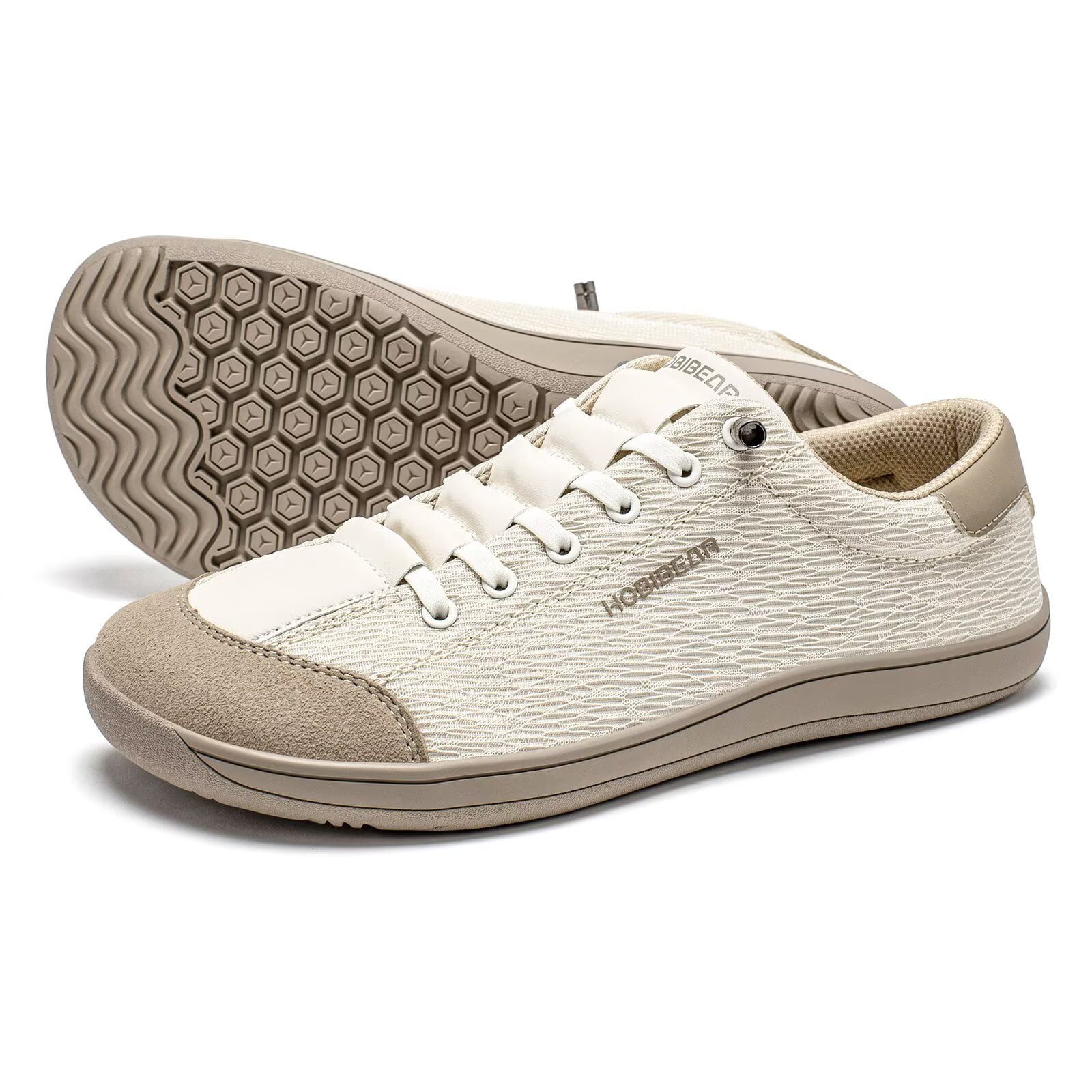 HOBIBEAR Women's Barefoot Mesh Sneakers - Lightweight Wide Toe Zero Drop Slip-On