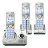 AT&T DL72310 DECT 6.0 Wall Mount 3 Handsets Cordless Phone with Digital Answering System, Silver & White, 3 Count