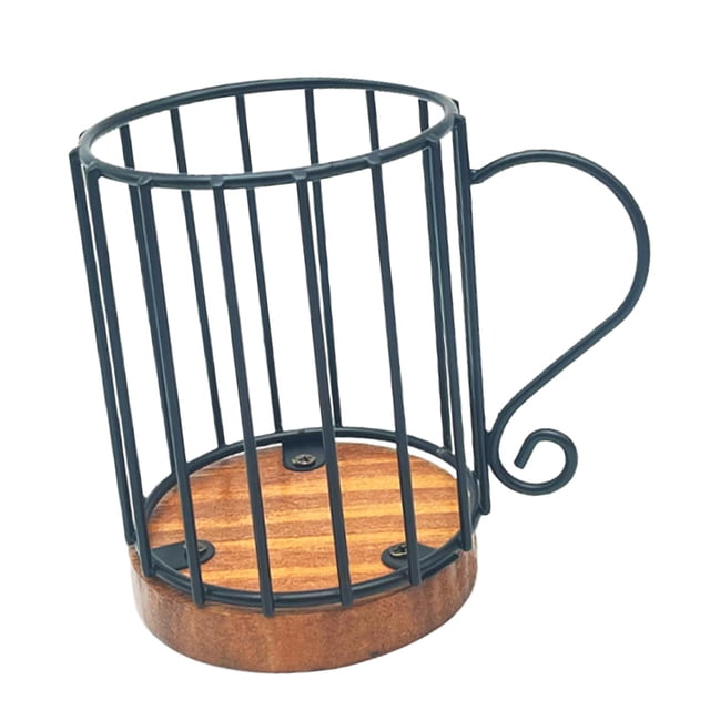 Porte-filtre à Café Accessoires de Bar à Café Durable Panier Porte-Dosettes de Café pour B Noir