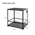 thumbnail image 4 of REPTIZOO Reptile Glass Terrarium with Double Hinge Door 24" x 18" x 24"（45 Gallon), 4 of 6