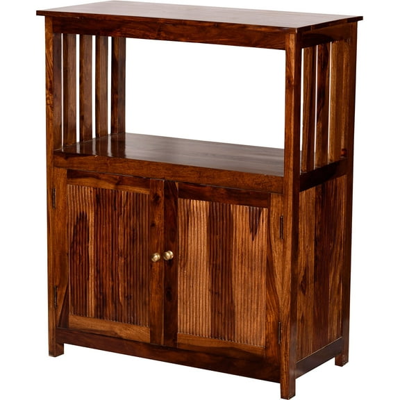 Two Drawer Cabinet with desgin in wooden Rosewood