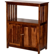 Two Drawer Cabinet with desgin in wooden Rosewood