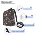 thumbnail image 3 of Fotbe French Bulldogs Mochila de Lona con Estampado, Mochila Duradera, Mochila Versátil de Alta Calidad, Mochila Compacta Vintage-Small, 3 of 5